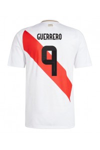 Peru Paolo Guerrero #9 Fotballdrakt Hjemme Klær Copa America 2024 Korte ermer